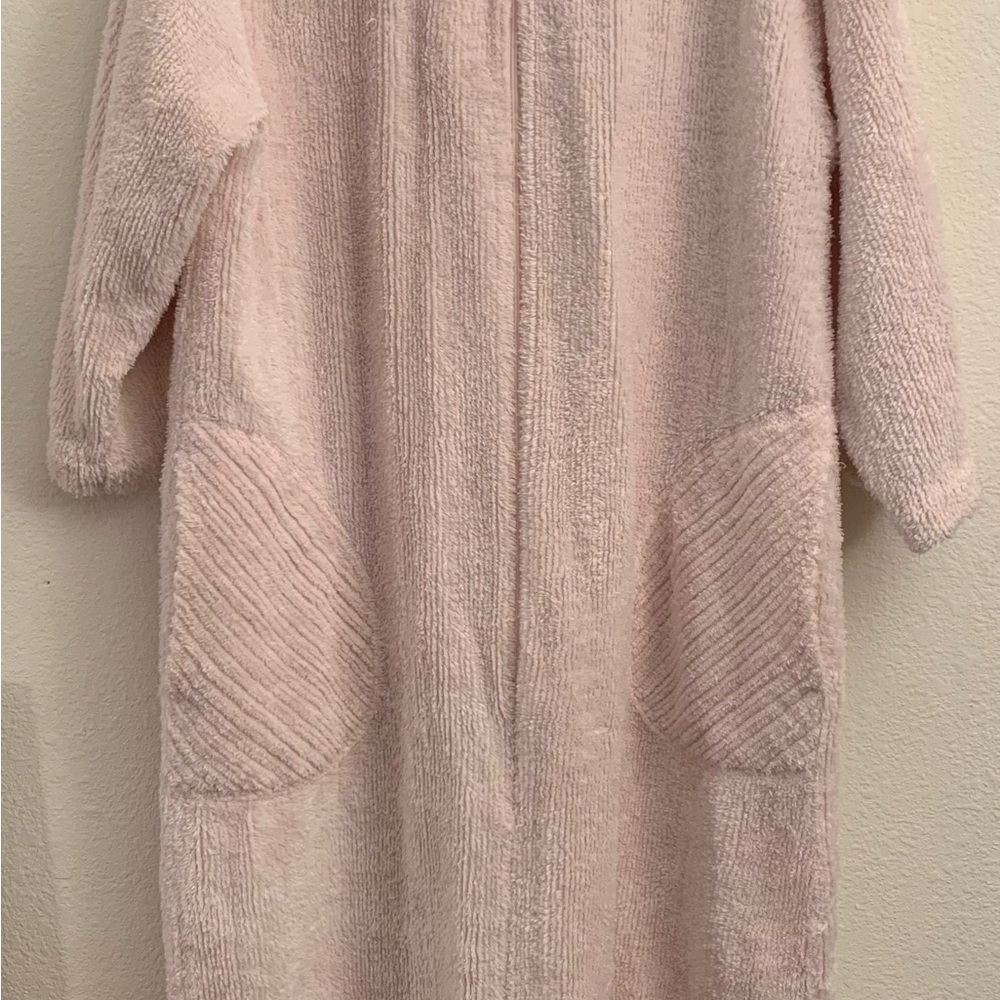 Herbcraft Womens Robe Pink  Vintage Cotton Chenille Size Small